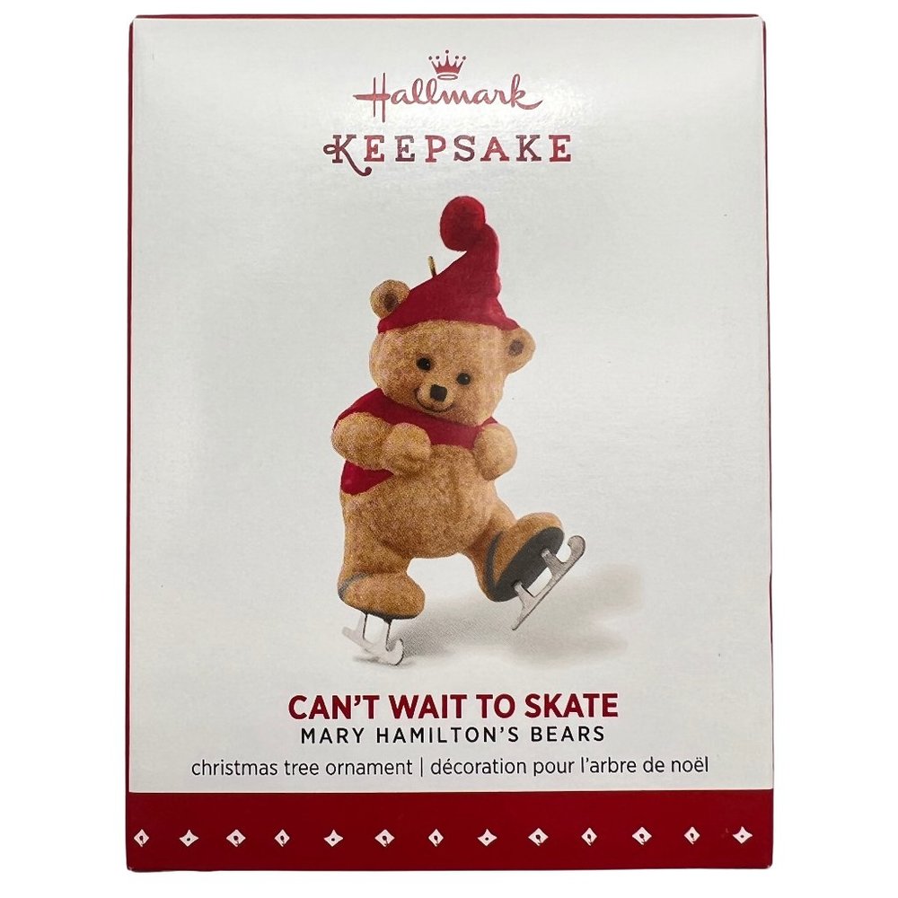 Hallmark Keepsake CANT WAIT TO SKATE Bear Ornament New In Box 2015